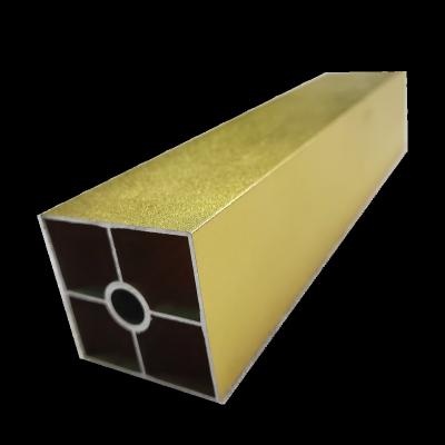 China Modern gold sofa feet black square aluminum alloy customization for sale