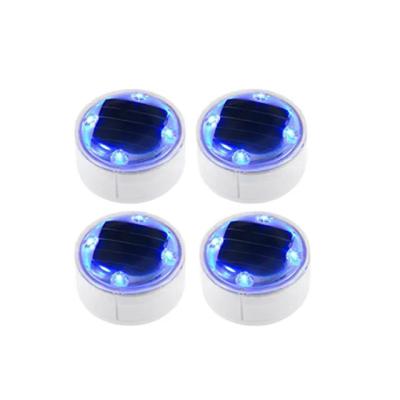 China Led Solar Ground 4leds Lights Outdoor Pool Fountain Pathway Waterproof LED Dock Lights Landscape Light Led for sale