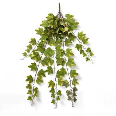 China Environmental Friendly Spray Color Wall Hanging Leaves Home Decoration Sweet Potato Leaves for sale