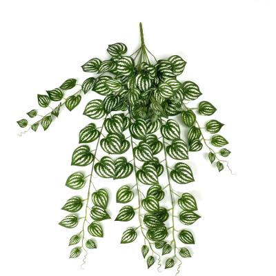 China Environmentally Friendly 11 Fork Silk Screen Leaf Watermelon Leaf Farmhouse Indoor And Outdoor Decoration for sale