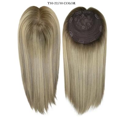 China Silk Top Luxury Jewish Hair Wig 100% Mogolian Cuticle Remy Hair Premium Virgin Raw Human Hair Topper for Women for sale