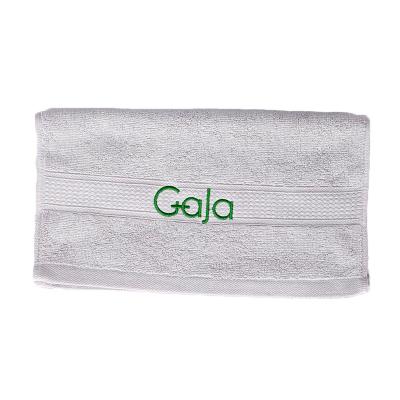 China QUICK DRY White Hotel Cotton Embroidery Luxury Hand Home Sports Bath Face Towels Custom Made With Logo for sale