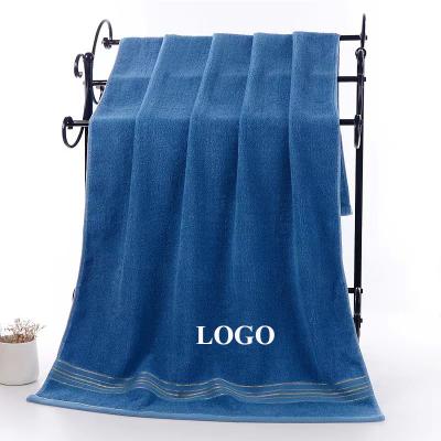 China OEM Comfortable Wholesale Logo Luxury Hotel Home High Water Absorption Cotton Custom Bath Towels for sale