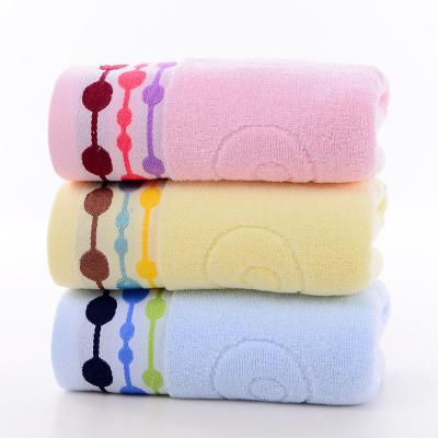 China Hot Selling Luxury Customized QUICK DRY Cotton Simple Dyed Home Use Solid Color Hand Face Cloth Towel for sale