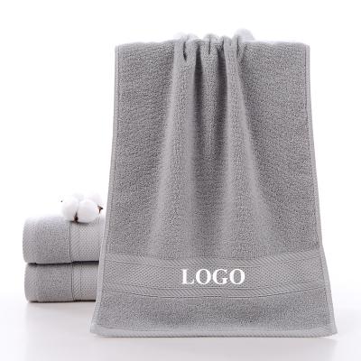 China QUICK DRY soft home using logo customized 35x75cm cotton towel bathroom face wholesale hand towel for sale