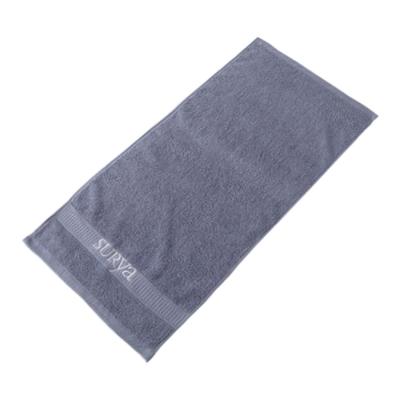 China Custom Logo Embroidery Design 360gsm Comfortable Gift Cotton Face Comfortable Promotional Hand Towel for sale