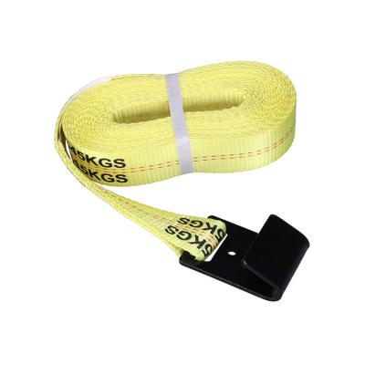 China Cargo Safety 2 Inch Winch Straps Ratchet Link Down Strap Truck Winch Strap for sale