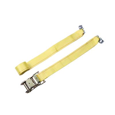 China Tie Track Polyester L Strap Down With Double Stud Fitting for sale