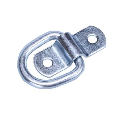 China Stainless Steel Flat D Ring For 3000LBS Strap Down Strap for sale