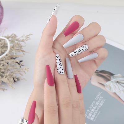 China 2021 New Designs French Style French False Nails Impress Art Decoration Press On Nails for sale