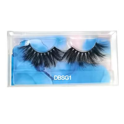 China Custom lashbox lashbox packaging 25mm unique high quality natural mink acrylic custom eyelash lash boxes packaging box for sale