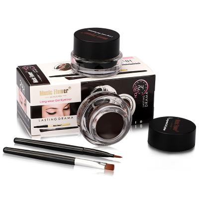 China Waterproof Clean Brand Private Label Gel Eyeliner Black+coffee Gel Coating Eyeliner Waterproof Mineral Eye Scope MSDS for sale