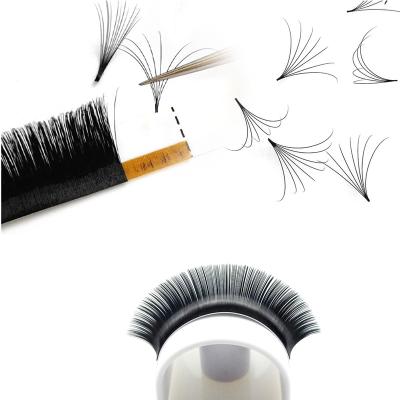 China Extremely Soft Individual Easy Fan Blooming Eyelash Extensions Different 0.03 0.05 Quick Blooming False Mink Eyelash Extensions for sale