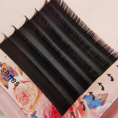 China Easy Fan 0.05 L Natural Handcrafted Long Volume Curl Faux Mink Eyelash Extensions Lashes Wholesale Supply for sale