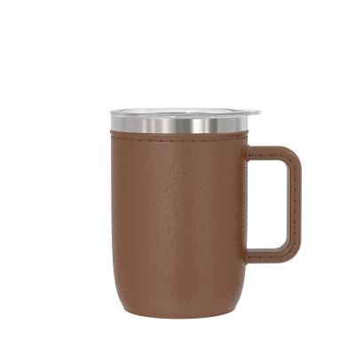 China 400ml Coffee Cup Stainless Steel Stainless Steel PP Liner Travel Coffee Mug Durable Plastic External Customized Coffee Tea Cup for sale