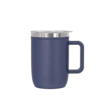 China Durable Plastic Coffee Cup 400ml Stainless Steel Coating PP External Travel Coffee Cup for sale