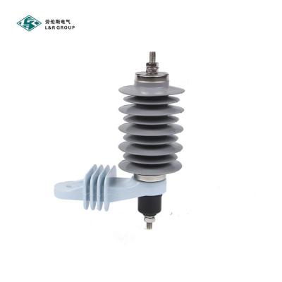 China Composite Insulation Protection 12KV Polymer Fall Lightning Surge Arrester For Railway Network for sale