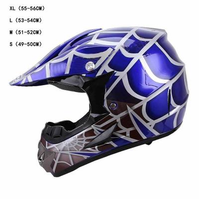 China Free shipping Outdoor youth children and girls helmets Off-road ATV motorcycle motocross blue helmets DOT for sale