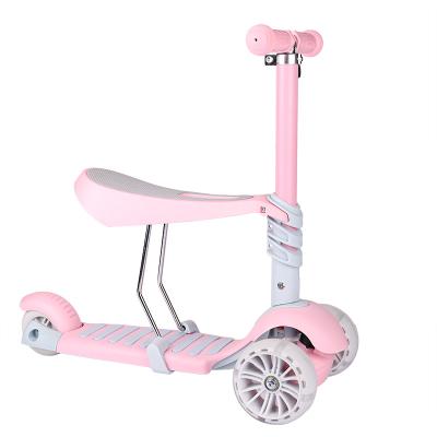 China New three-in-one children's scooter, children's scooter, toy car Widened PU flashing wheel for sale