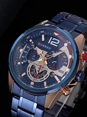 China CURREN 8395 Chronograph Brand Chronograph Stainless Steel Male Casual Watches Men Quartz Luxury Luminous Watch Wristwatches for sale