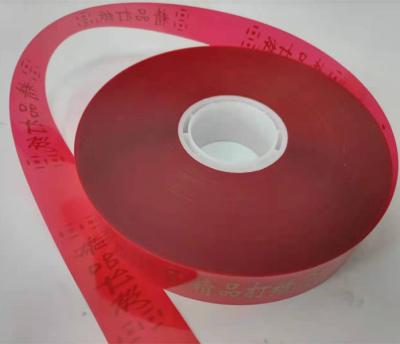 China Packing Machine Moisture Proof Band Roll 30mm Wide Plastic Roll OPP Hot Melt Band Tying Roll for sale