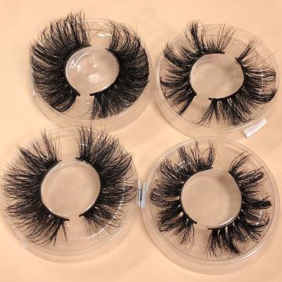 China Light& Real Mink Eyelash Custom Full Strip Soft Lashes Wholesale 3D 5D 100% Packaging Boxes 25Mm Mink Eyelashes for sale