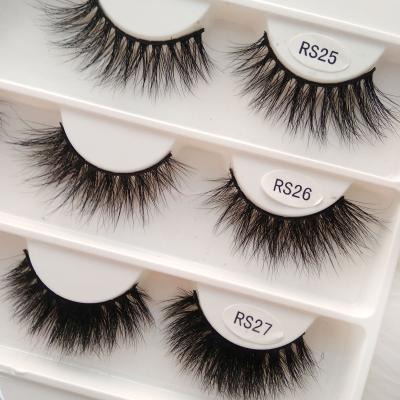 China light & soft & comfortable hand made private label 3D mink lashes, premium mink strip lashes and custom lash package for sale