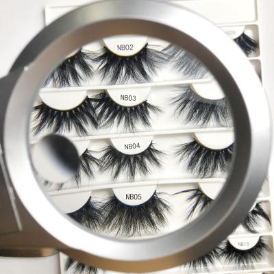 China Light& Custom Soft Lash Box 3d Full Strip Mink Lashes Mink Lashes Vendors 25mm Dramatic Mink Eyelash for sale