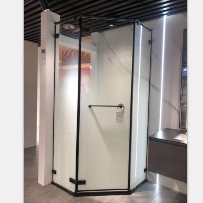 China Modern factory direct manufacturer 304 stainless steel tempered glass bathroom shower enclosure door with frame for sale