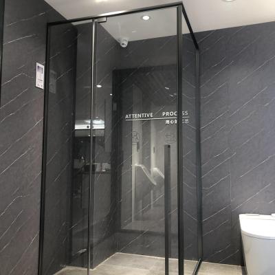 China Modern Factory Direct Hot Sale 304 Stainless Steel Frame Black Polished Shower Enclosure for sale