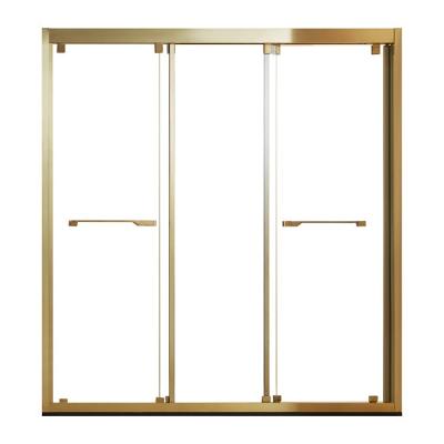 China Manufacturer Wholesale Modern Bathroom Freestanding Frameless Tempered Glass Shower Doors for sale