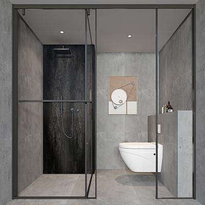 China Wholesales Modern Stainless Steel Frame Corner Bathroom Bypass Shower Door, Shower Room With Frame for sale