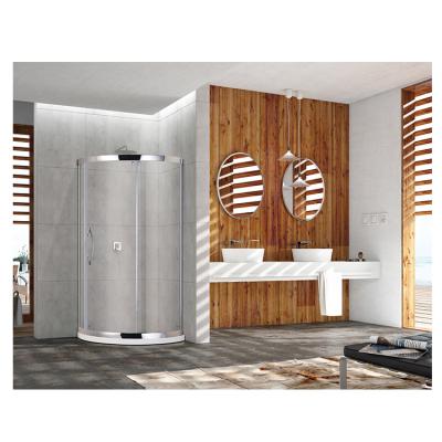 China Modern Stainless Steel Acrylic Tub Tempered Glass Bathroom Single Sliding Glass Doors for sale