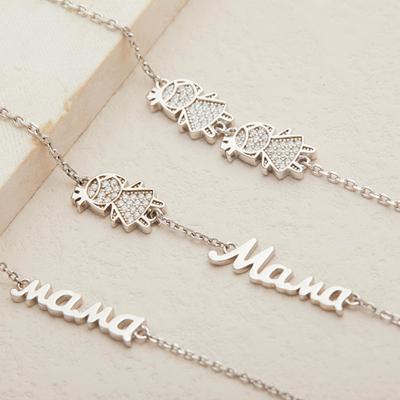 China New Fashion Sliver S925 Sterling Bracelets CLASSIC Wholesale Mom Adjustable Chain Jewelry For Mother's Day Gift for sale