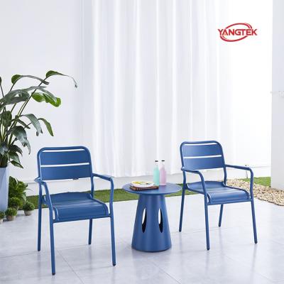 China Modern Dining Set Metal Chairs And Table Set for sale