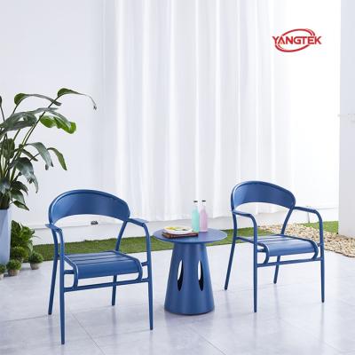 China Modern Dining Set Metal Chairs And Table Set for sale