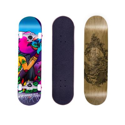 China Professional Skater Complete 7 Layer Northeast China Maple Double Kick Concave Standard Skateboards For Beginners for sale