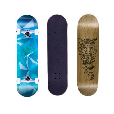 China Professional Maple Russian Bamboo Full Board Double Skate Skateboard Longboarder Skateboard Rocker Cool Big Speed for sale