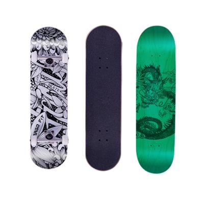 China Professional BSCI Skateboard Factory Made 7 Layer Full Canadian Retro Maple Double Kick Skateboard For Beginners for sale