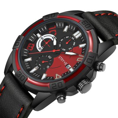 China Stryve 1001 Chronograph Brand Luxury Men Watch Calenar Big Dial Army Military Clock Sports Men's Chronograph Quartz Waterproof Wristwatches for sale