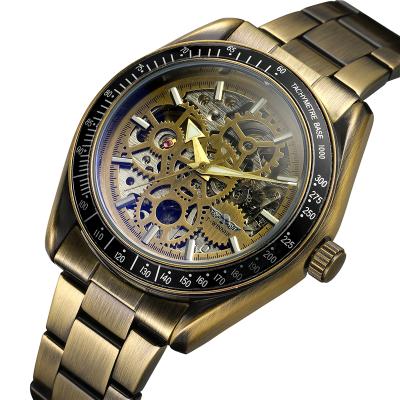 China Waterproof Winner Brand Luxury Men's Wristwatches 8152 Stainless Steel Skeleton Automatic Mechanical Watch Montre Homme Clock for sale