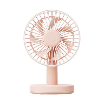 China Small Body Comfortable Portable Soft Wind Fan And Lightweight Quiet Low Noise Small Rechargeable Desktop Fan for sale