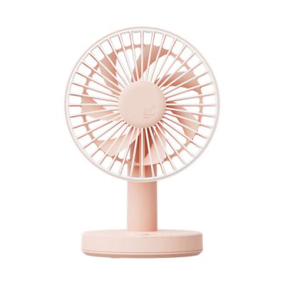 China Small body and simple design fan three light comfortable desktop class operation portable rechargeable fan for sale