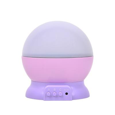 China Modern Dreamy Rotating Color Decorating Adjustable Led Night Light Projection Gift Lamp for sale