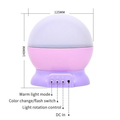 China Modern Outdoor Rotating Led Projector Night Light Party Color Atmosphere Projection Stars Lamp for sale