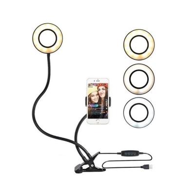 China PORTABLE Lightweight Selfie Ring Light Phone Holder Wide Compatibility Ring Light For Handheld Selfie for sale