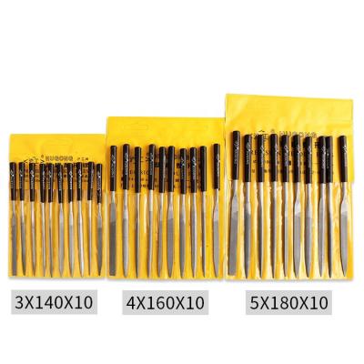 China Flat Tool Grinding Plastic File Set Round Folder Small Woodworking File Size 5*180 4*160 for sale