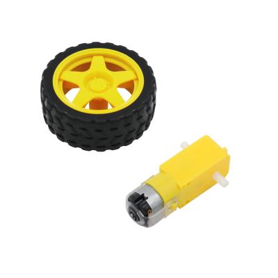 China TT Motor Smart Car Robot Gear Motor and Wheel for DIY Kit Smart Car /Robot Car F020 for sale