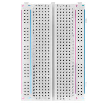 China Electronic Circuits 400 Breadboard 400 Tie Point Solderless Prototype PCB Board Kit For 85 x 55mm DIY Bread Board for sale