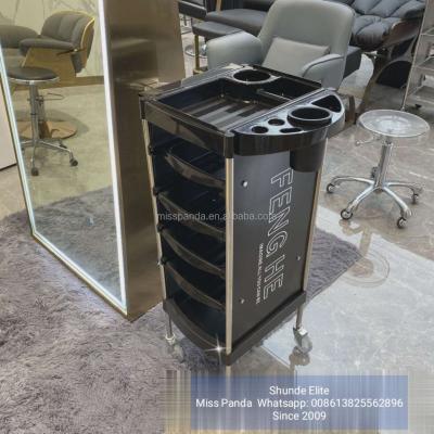 China Modern Barber Shop Trolley Plastic Trolley With Drawers for sale